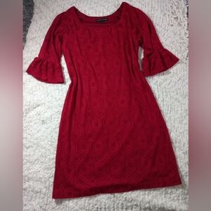 Chris Mc Laughlin Lace Red Women's Dress Size 8